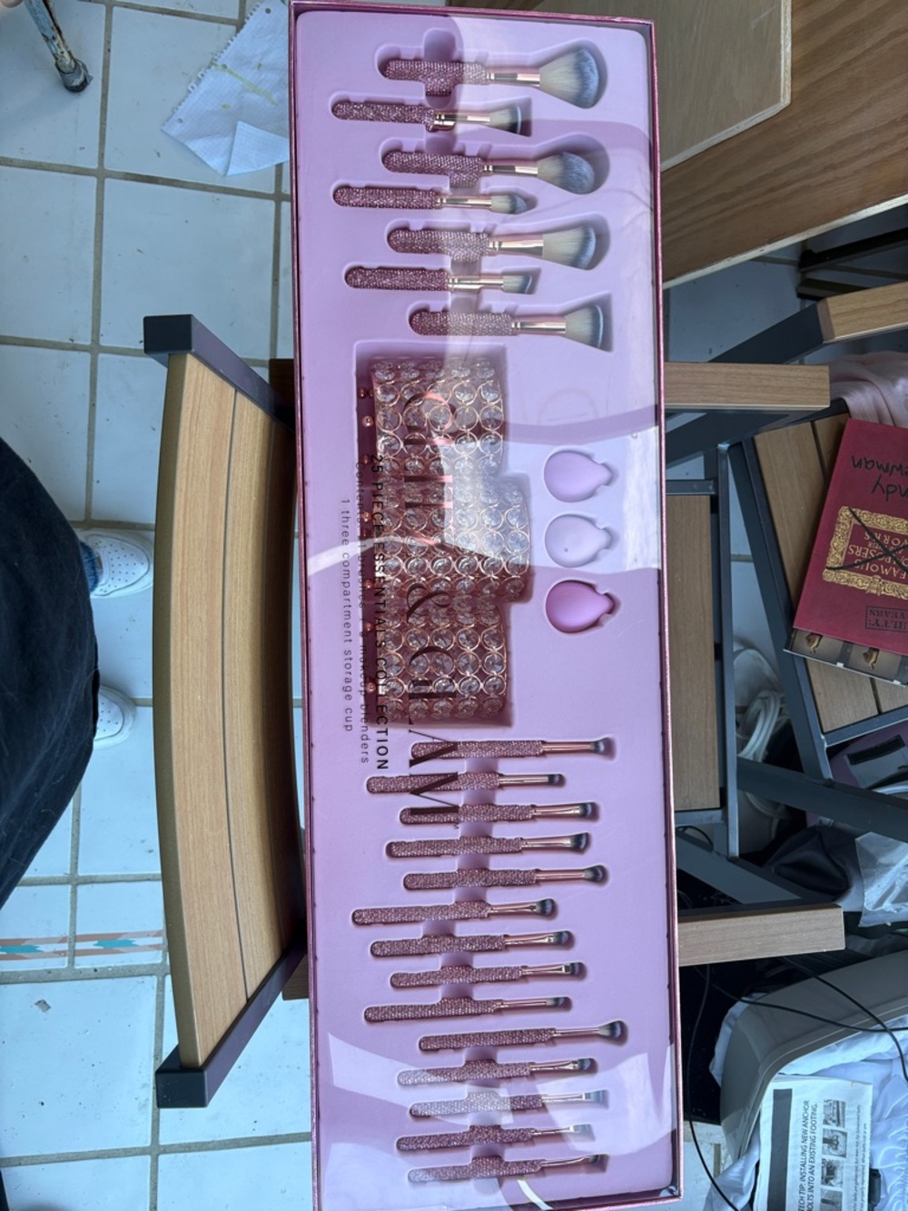 Glitter Pink Makeup Brush Set